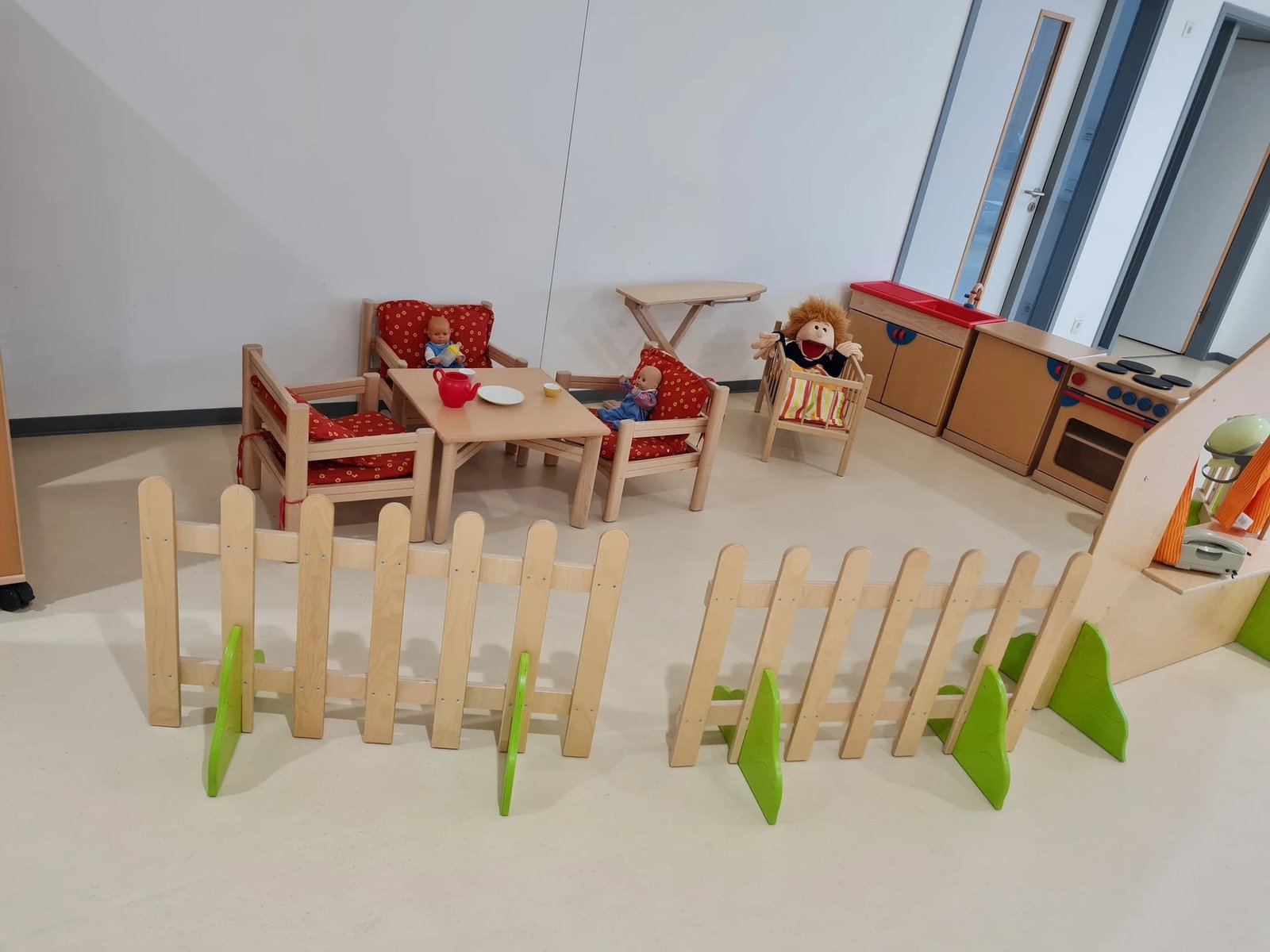 Puppenecke im Kindergarten